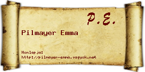 Pilmayer Emma névjegykártya